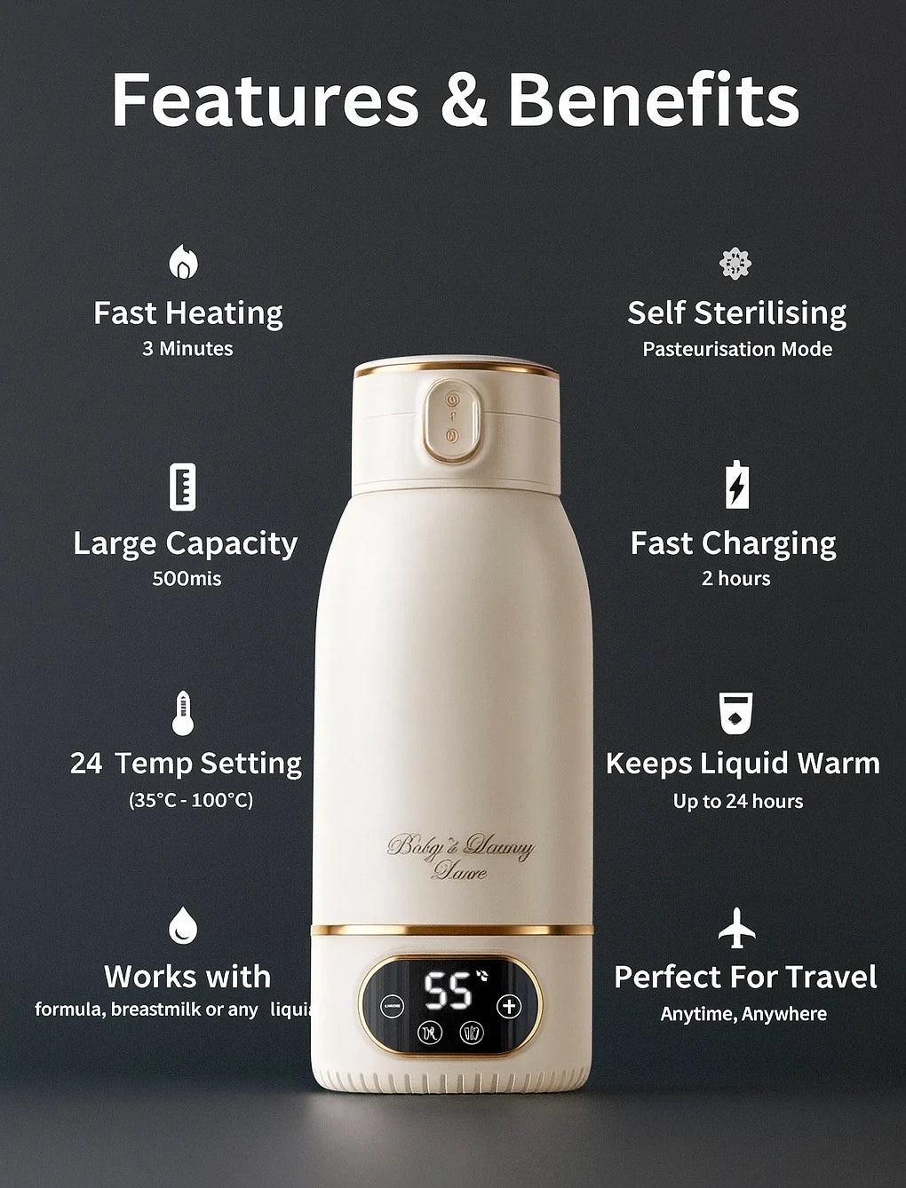 Bubo™ -Portable Smart Bottle Warmer